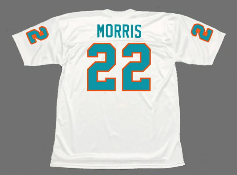 MERCURY MORRIS Miami Dolphins 1972 Throwback NFL Football Jersey 