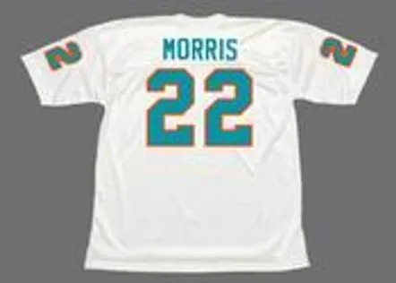 MERCURY MORRIS Miami Dolphins 1972 Throwback NFL Football Jersey 