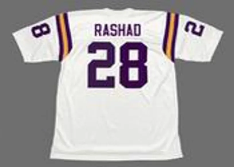 AHMAD RASHAD Minnesota Vikings 1979 Away Throwback NFL Football Jersey 
