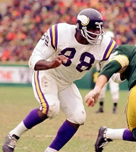 ALAN PAGE Minnesota Vikings 1975 Away Throwback NFL Football Jersey 