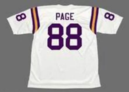 ALAN PAGE Minnesota Vikings 1975 Away Throwback NFL Football Jersey 