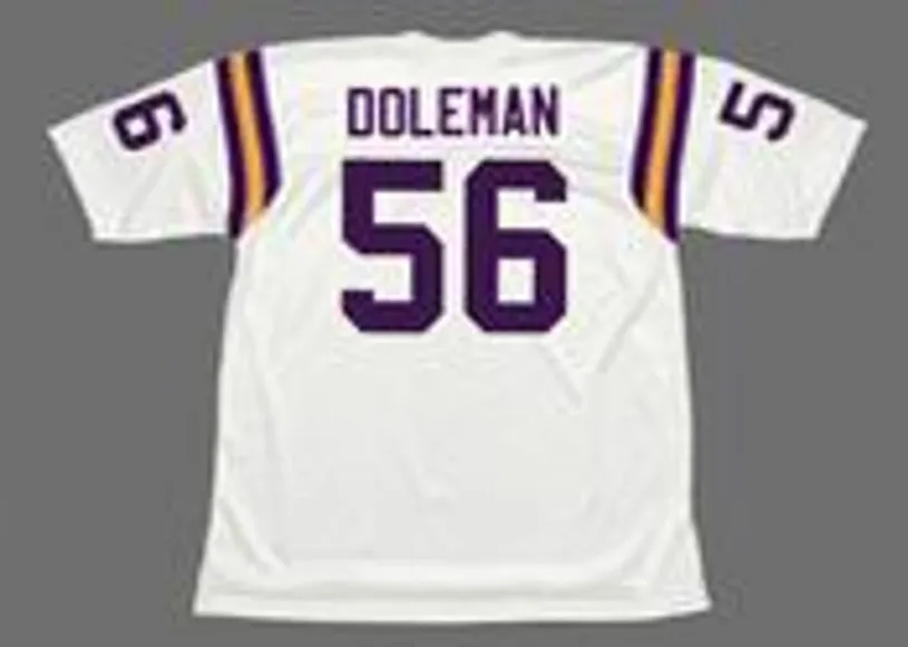 CHRIS DOLEMAN Minnesota Vikings 1990 Away Throwback NFL Football Jersey 