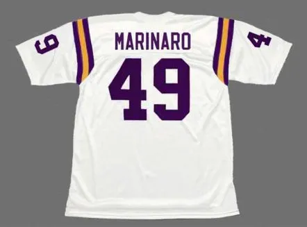 ED MARINARO Minnesota Vikings 1975 Away Throwback NFL Football Jersey 
