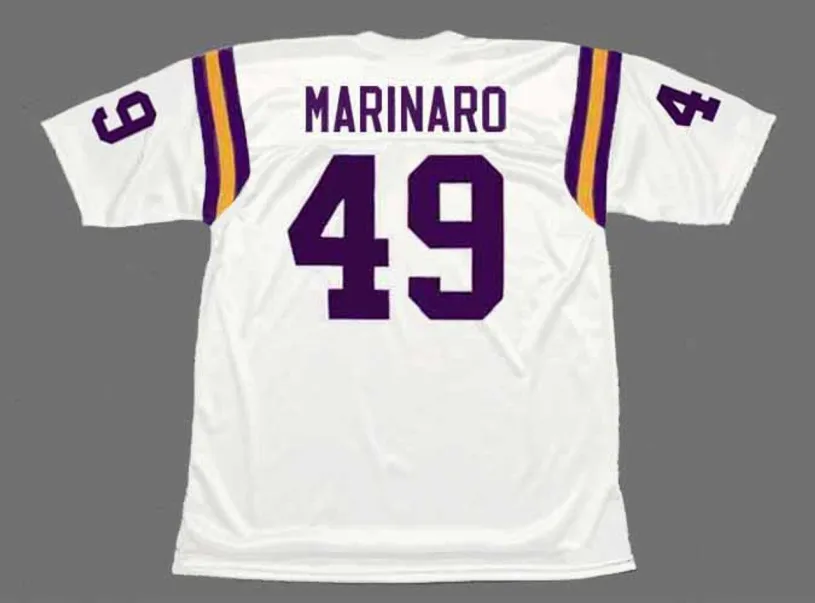 ED MARINARO Minnesota Vikings 1975 Away Throwback NFL Football Jersey 