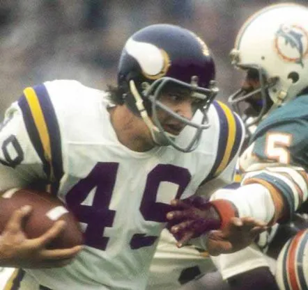 ED MARINARO Minnesota Vikings 1975 Away Throwback NFL Football Jersey 