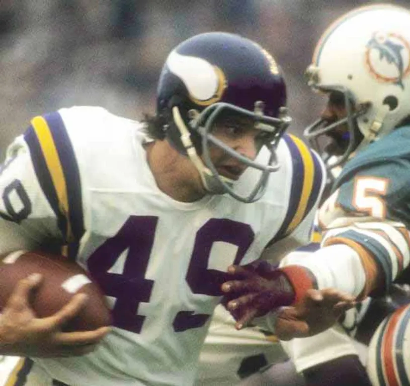 ED MARINARO Minnesota Vikings 1975 Away Throwback NFL Football Jersey 