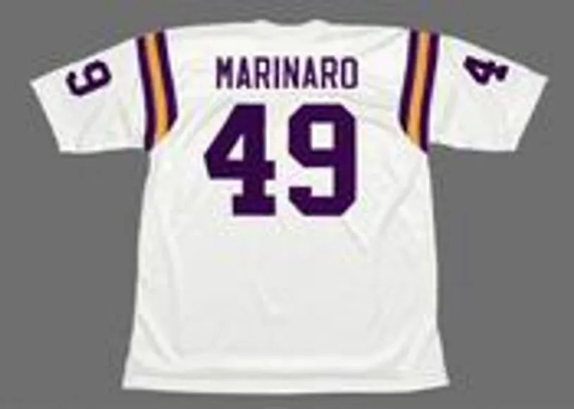 ED MARINARO Minnesota Vikings 1975 Away Throwback NFL Football Jersey 