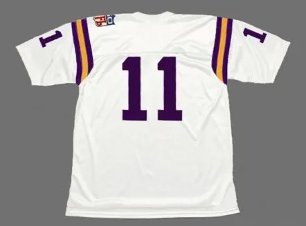 JOE KAPP Minnesota Vikings 1969 Throwback Away NFL Football Jersey 