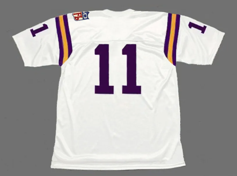 JOE KAPP Minnesota Vikings 1969 Throwback Away NFL Football Jersey 