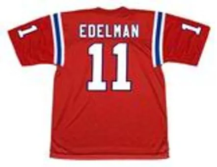 JULIAN EDELMAN New England Patriots 2012 Throwback NFL Football Jersey 