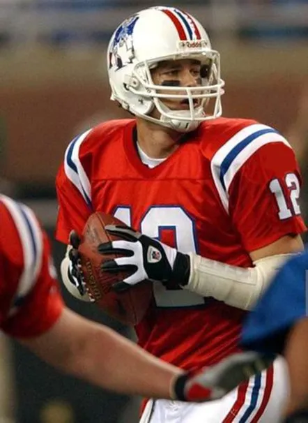 TOM BRADY New England Patriots 2002 Throwback NFL Football Jersey 