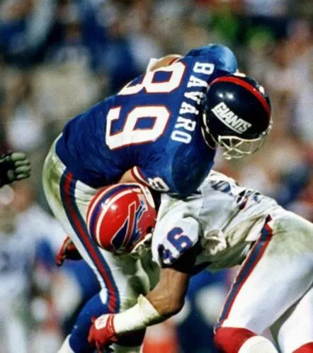 MARK BAVARO New York Giants 1988 Throwback Home NFL Football Jersey 