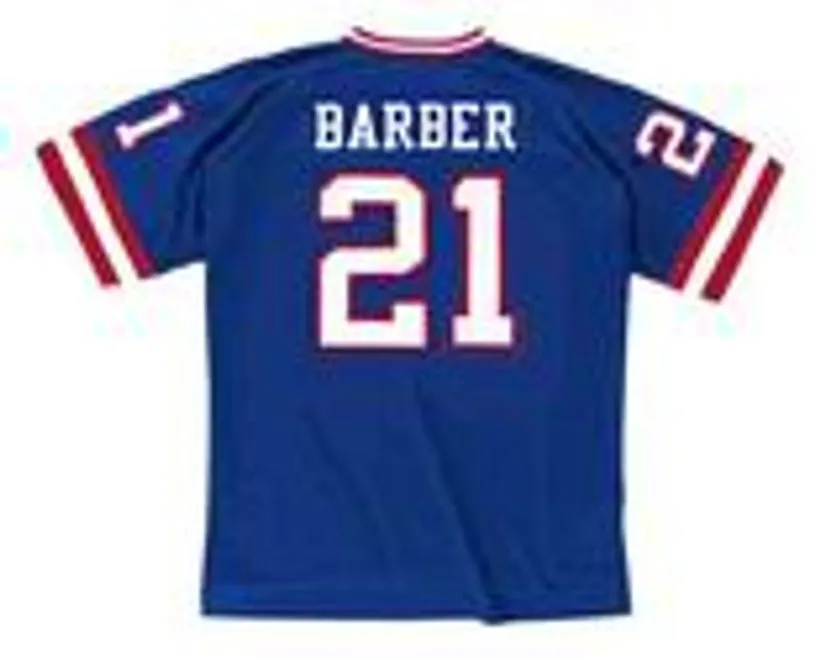 TIKI BARBER New York Giants 1997 Throwback Home NFL Football Jersey 