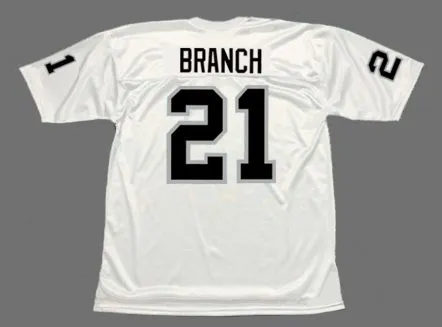 CLIFF BRANCH Oakland Raiders 1976 Away Throwback NFL Football Jersey 