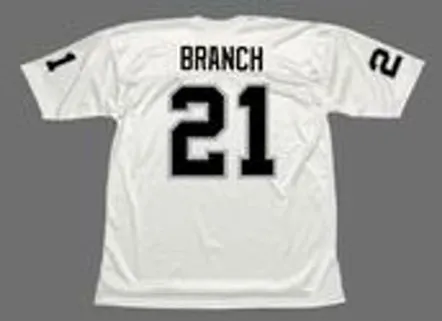 CLIFF BRANCH Oakland Raiders 1976 Away Throwback NFL Football Jersey 