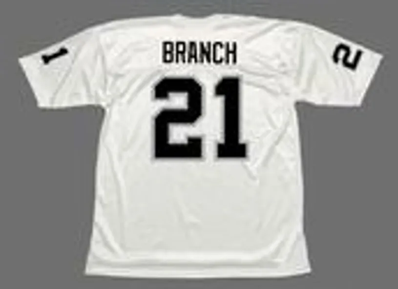 CLIFF BRANCH Oakland Raiders 1976 Away Throwback NFL Football Jersey 