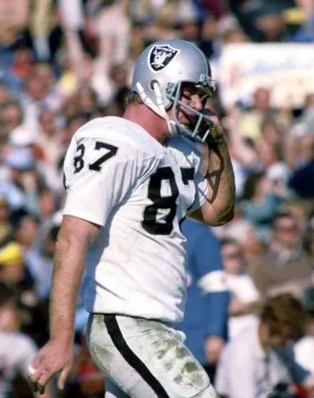 DAVE CASPER Oakland Raiders 1976 Away Throwback NFL Football Jersey 