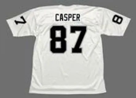 DAVE CASPER Oakland Raiders 1976 Away Throwback NFL Football Jersey 