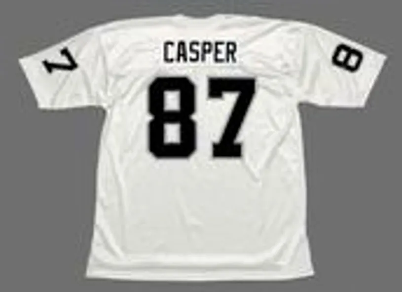 DAVE CASPER Oakland Raiders 1976 Away Throwback NFL Football Jersey 
