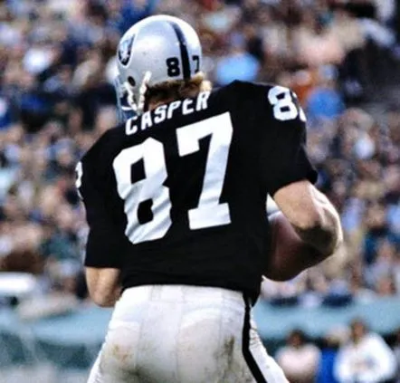 DAVE CASPER Oakland Raiders 1976 Throwback Home NFL Football Jersey 