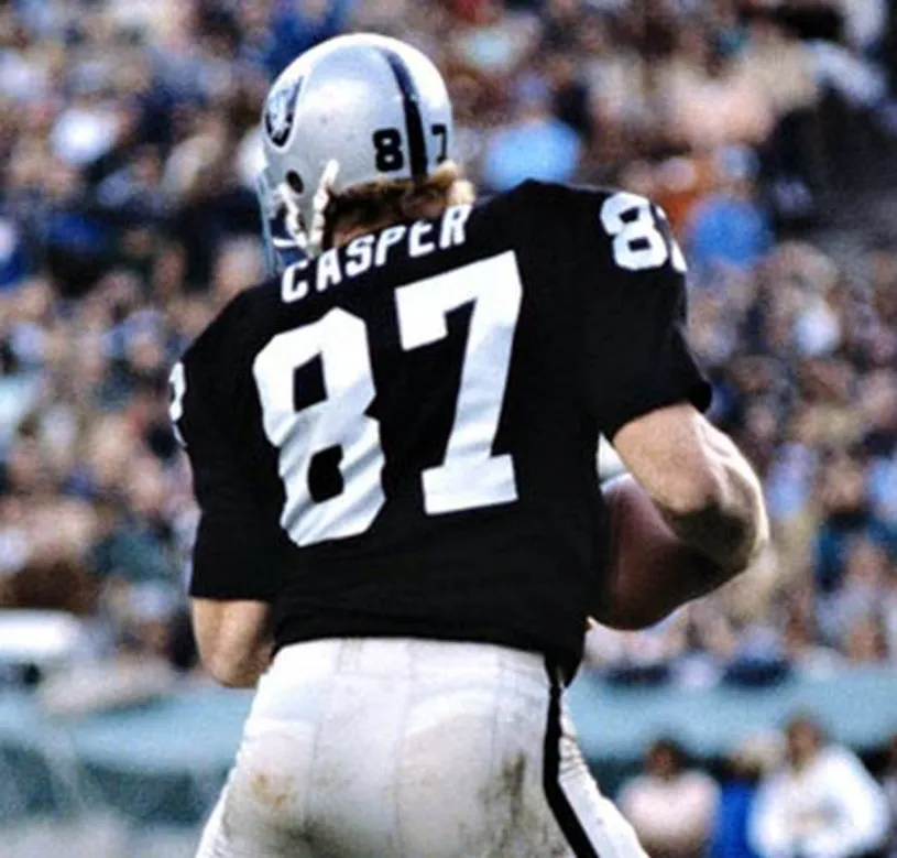DAVE CASPER Oakland Raiders 1976 Throwback Home NFL Football Jersey 