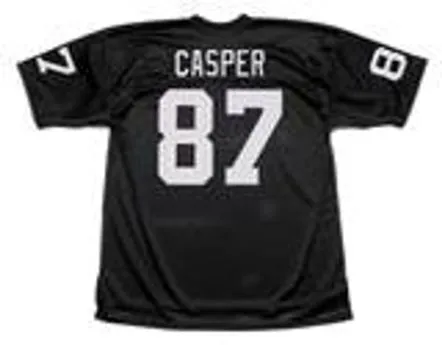 DAVE CASPER Oakland Raiders 1976 Throwback Home NFL Football Jersey 