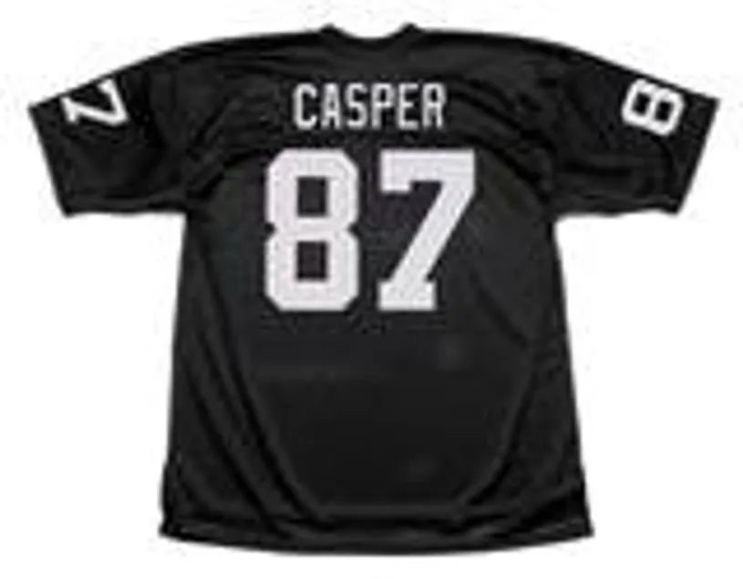 DAVE CASPER Oakland Raiders 1976 Throwback Home NFL Football Jersey 