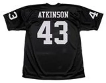 GEORGE ATKINSON Oakland Raiders 1970 Throwback Home NFL Football Jersey 