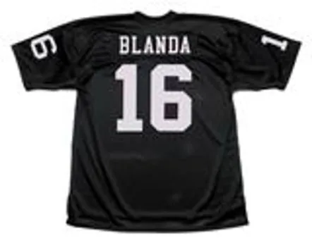 GEORGE BLANDA Oakland Raiders 1970 Throwback Home NFL Football Jersey 
