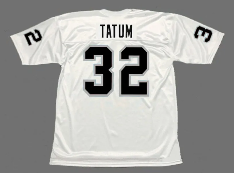 JACK TATUM Oakland Raiders 1976 Away Throwback NFL Football Jersey 