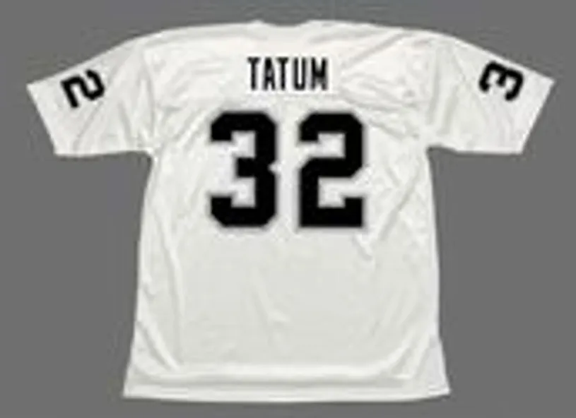 JACK TATUM Oakland Raiders 1976 Away Throwback NFL Football Jersey 