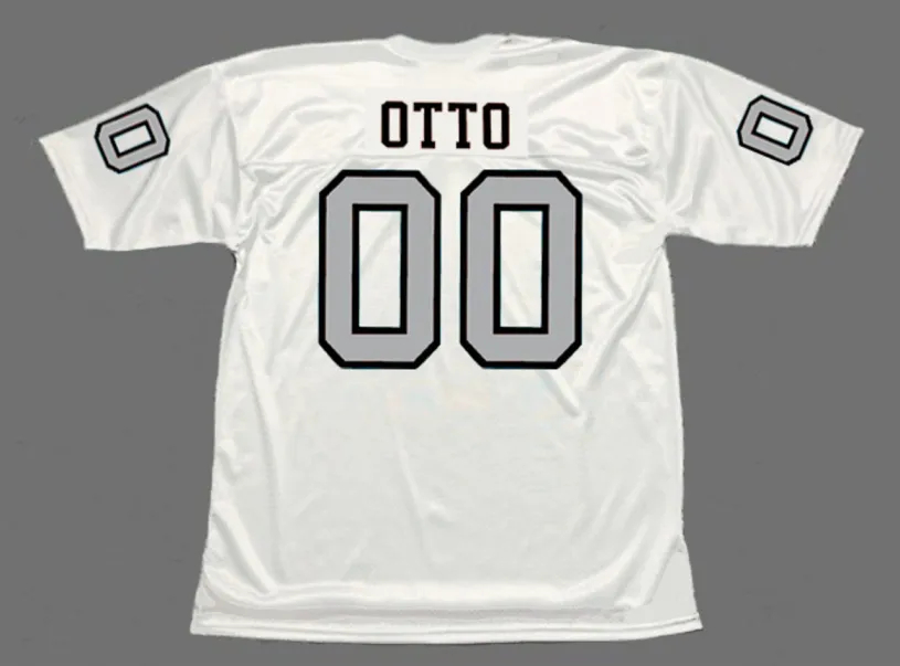 JIM OTTO Oakland Raiders 1970 Away Throwback NFL Football Jersey 