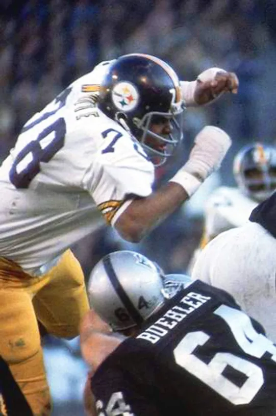 DWIGHT WHITE Pittsburgh Steelers 1975 Away NFL Football Throwback Jersey 