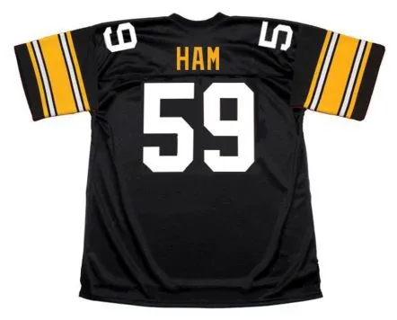 JACK HAM Pittsburgh Steelers 1979 Throwback Home NFL Football Jersey 