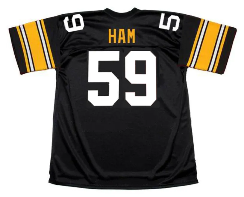 JACK HAM Pittsburgh Steelers 1979 Throwback Home NFL Football Jersey 