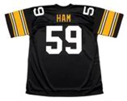JACK HAM Pittsburgh Steelers 1979 Throwback Home NFL Football Jersey 