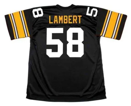 JACK LAMBERT Pittsburgh Steelers 1979 Throwback Home NFL Football Jersey 