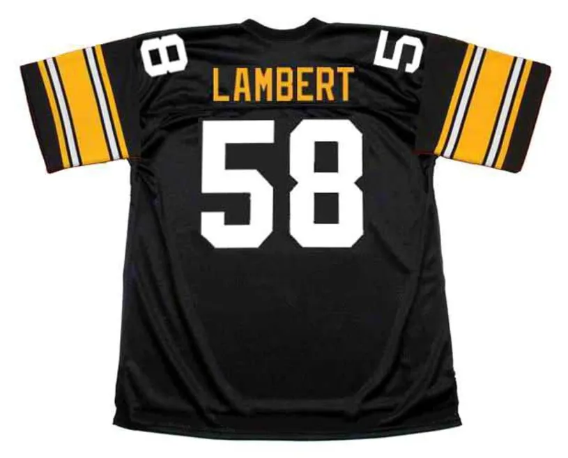 JACK LAMBERT Pittsburgh Steelers 1979 Throwback Home NFL Football Jersey 