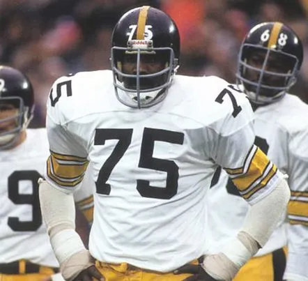 JOE GREENE Pittsburgh Steelers 1975 Away NFL Football Throwback Jersey 