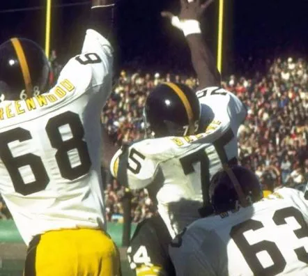 JOE GREENE Pittsburgh Steelers 1975 Away NFL Football Throwback Jersey 