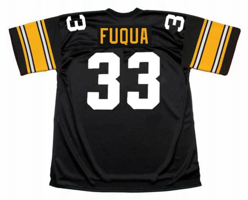 JOHN “FRENCHY” FUQUA Pittsburgh Steelers 1975 Throwback Home NFL Football Jersey 