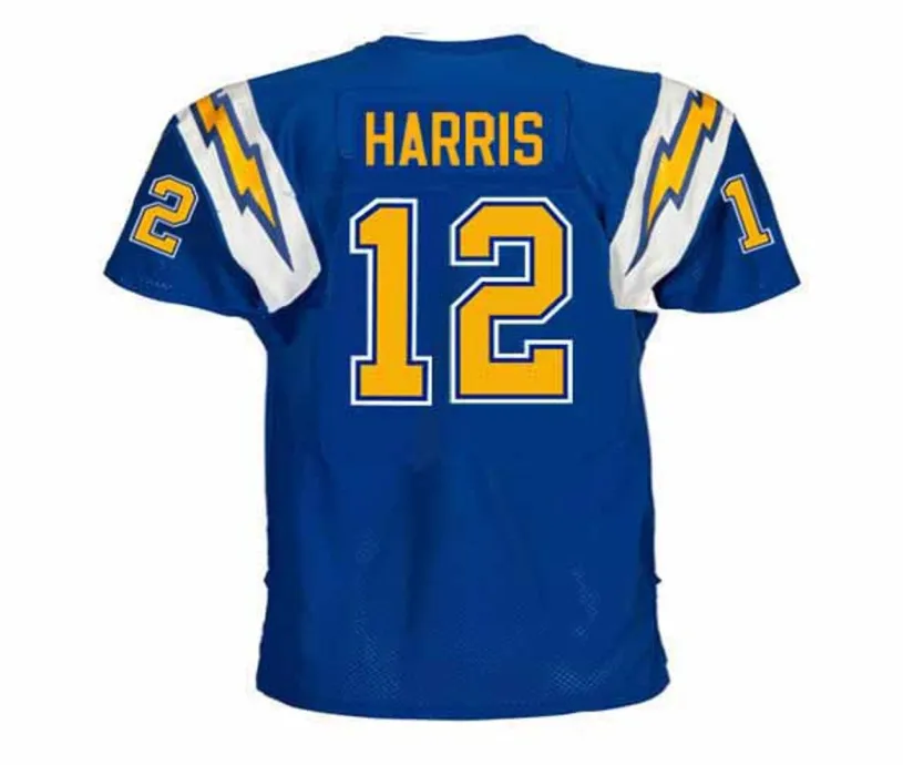 JAMES HARRIS San Diego Chargers 1978 Throwback NFL Football Jersey 