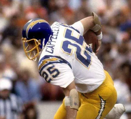 JOHN CAPPELLETTI San Diego Chargers 1981 Throwback NFL Football Jersey 