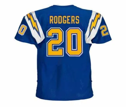 JOHNNY RODGERS San Diego Chargers 1977 Throwback NFL Football Jersey 