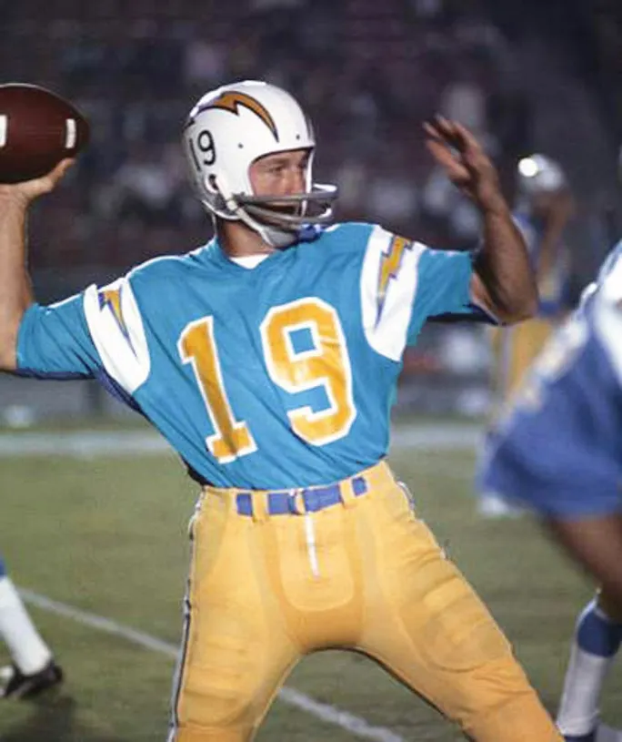 JOHNNY UNITAS San Diego Chargers 1973 Throwback NFL Football Jersey 