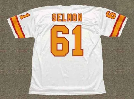 DEWEY SELMON Tampa Bay Buccaneers 1976 Throwback NFL Football Jersey 