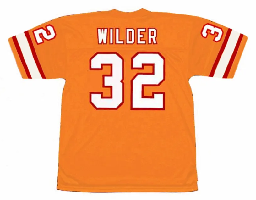 JAMES WILDER Tampa Bay Buccaneers 1984 Home Throwback NFL Football Jersey 