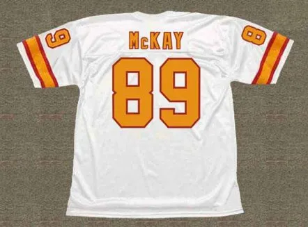 JOHN McKAY Tampa Bay Buccaneers 1976 Throwback NFL Football Jersey 