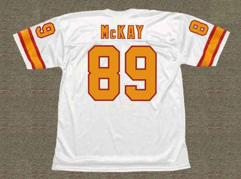 JOHN McKAY Tampa Bay Buccaneers 1976 Throwback NFL Football Jersey 