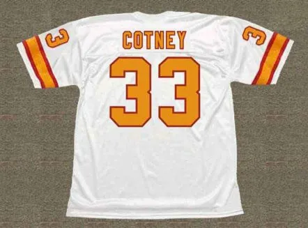 MARK COTNEY Tampa Bay Buccaneers 1976 Throwback NFL Football Jersey 